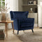 Rome Luxury Accent Chair In Suede - Luxe Maple