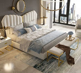 Pasco Premium Upholstered Bed in Suede