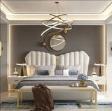 Pasco Premium Upholstered Bed in Suede King Pro