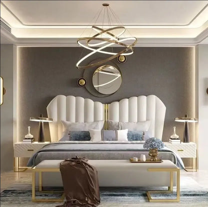 Pasco Premium Upholstered Bed in Suede