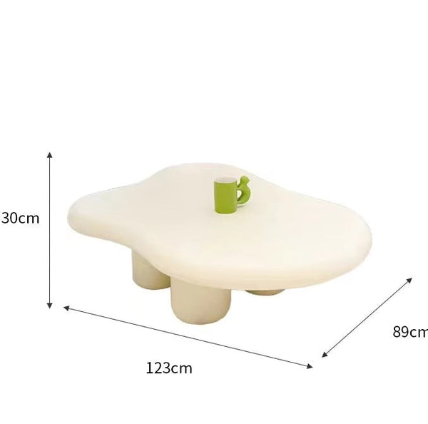 Cloud Luxury Center Table In PU Polish.