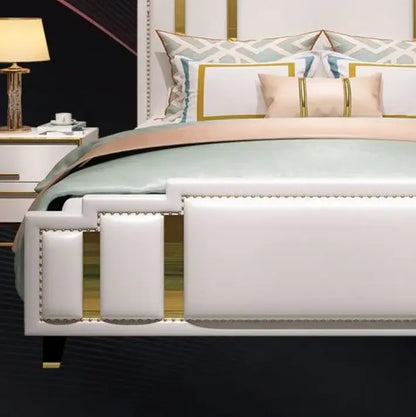 Luxter Premium Upholstered Bed in Leatherette