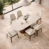 Haven Soldi Wood Dining Table Set - Luxe Maple