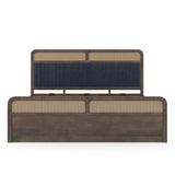 Henry Solid Wood Bed In Walnut - Luxe Maple