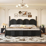 Hercules Solid Wood Antique Premium Poster Bed In Black
