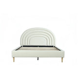 Hero Upholstered Non Storage Bed In Brooklyn - Luxe Maple