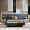 Loox Premium Upholstered Bed in Suede with Side Tables King Pro