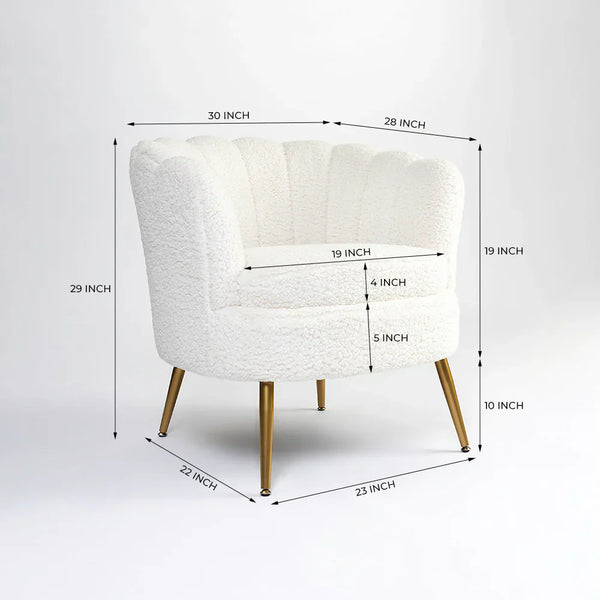 Butterfly Premium Accent Chair In Brooklyn Fabric