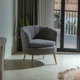 Butterfly Premium Accent Chair In Brooklyn Fabric blue