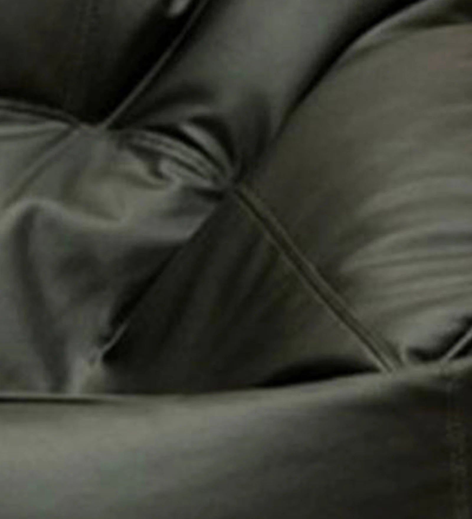Leo Xxxl Leatherette Bean Bag Cover in Black - Luxe Maple
