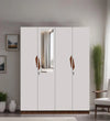 Lexus 4 Door Wardrobe In White & Walnut - Luxe Maple