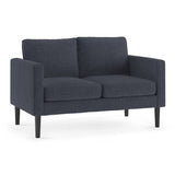 Lixer Straight Light Sofa Set in Suede - Luxe Maple
