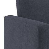 Lixer Straight Light Sofa Set in Suede - Luxe Maple