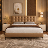 London Luxury Upholstered Bed In Leatherette