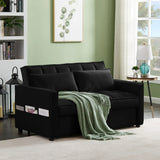 Kelvin Luxury Sofa Cum Bed Black
