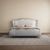Marco Luxury Upholstered Bed In Suede