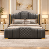 Mario Luxury Upholstered Bed in Leatherette