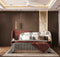 Moraco Premium Upholstered Bed In Suede With Side Tables
