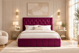 Oppo Quilt Luxury Upholstered Bed in Suede | Luxury Bed - Luxe Maple