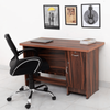 Amorini Study Table in Walnut Colour by Cupboard - Luxe Maple