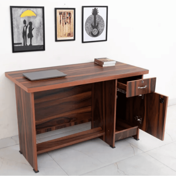 Amorini Study Table in Walnut Colour by Cupboard - Luxe Maple