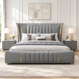 Relexo Luxury Upholstered Bed in Leatherette