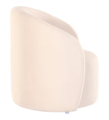 Rose Barrel Chair In Suede - Luxe Maple