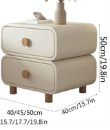 Mario Bedside Table In PU Polish