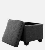 Sodo Ottoman With Storage In Fabric - Luxe Maple