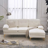 Bosco Luxury Modern Sectional Sofa Set White