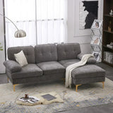 Bosco Luxury Modern Sectional Sofa Set Grey