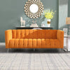 Macroline Luxury Sofa Set in Suede 3+2+2 Seater Black
