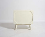 Uniline PU Polished Bedside Table - Luxe Maple