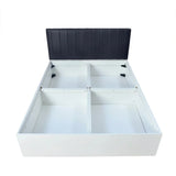 Unline Wood Luxury Upholstered Bed in Leatherette | Luxury Bed - Luxe Maple