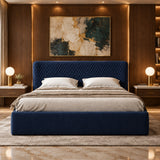 Vivo Luxury Upholstered Bed in Suede