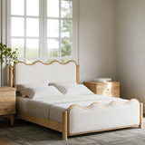 Waxe Premium Solid Wood Bed - Luxe Maple King Pro