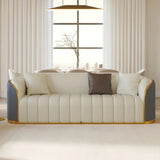 Western Luxury Sofa Set in Leatherette
