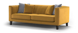 Wildo Luxury Sofa Set in Suede 3+2 Seater Yellow