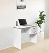 Zolo Study Table in White Color - Luxe Maple