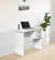 Zolo Study Table in White Color - Luxe Maple