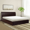 Ellis Wooden Bed with Storage in Brown Finish - Luxe Maple