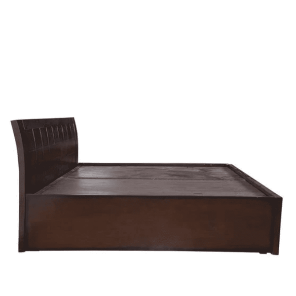 Ellis Wooden Bed with Storage in Brown Finish - Luxe Maple