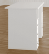 Unicorn Study Table in White Colour - Luxe Maple