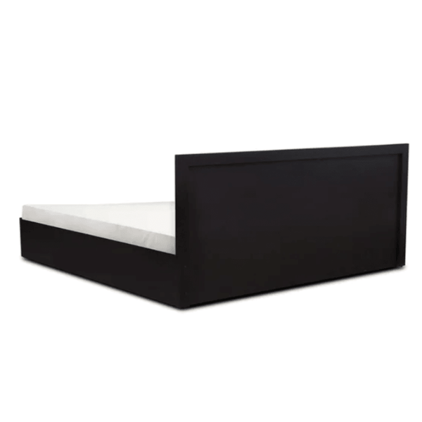 Axis Wooden Bed with Storage in Brown Matte Finish - Luxe Maple