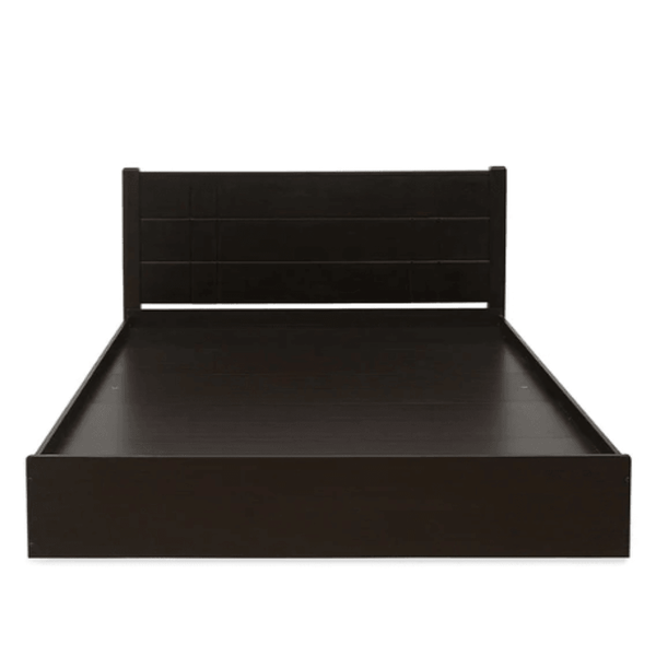 Cleopatra Bed with Storage in Brown Finish - Luxe Maple