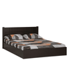 Cleopatra Bed with Storage in Brown Finish - Luxe Maple