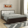 Art Living Upholstered Bed with Storage in Brown Finish King Pro