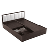 Art Living Upholstered Bed with Storage in Brown Finish - Luxe Maple