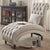Curving Q Suede Lounger in Beige Color
