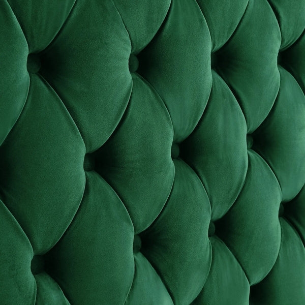 Orzo Luxury Chesterfield Sectional Sofa in Suede